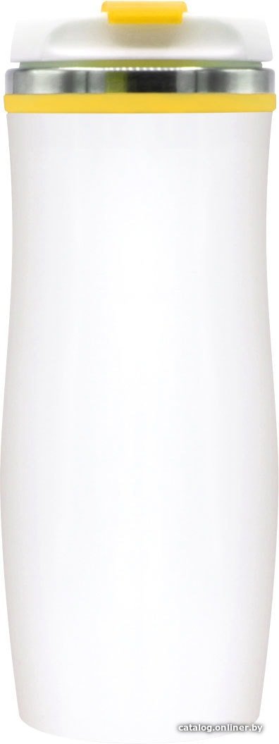 Термокружка UTTA Latte 5003.06 0.42л (белый/желтый)