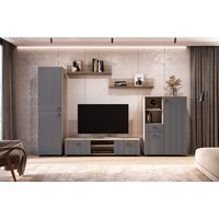 Тумба Mio Tesoro Вудхилл для телевидеоаппаратуры (эндгрейн/графит)