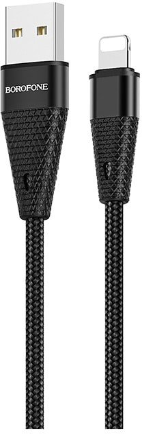 

Кабель Borofone BU10 Ligtning 1.2 м (черный)