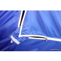 Палатка для зимней рыбалки Пингвин 3 с дышащим верхом (белый/синий)