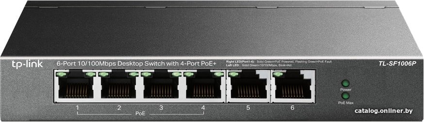 Неуправляемый коммутатор TP-Link TL-SF1006P