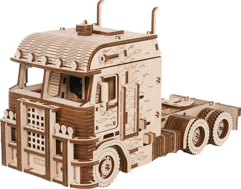 

Сборная модель Eco-Wood-Art Тягач Король дорог