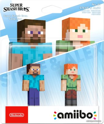 Набор фигурок Nintendo Amiibo Стив и Алекс