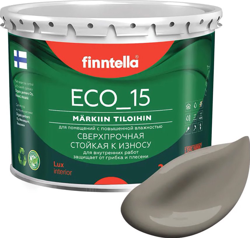 

Краска Finntella Eco 15 Maa F-10-1-3-FL080 2.7 л (светло-коричневый)