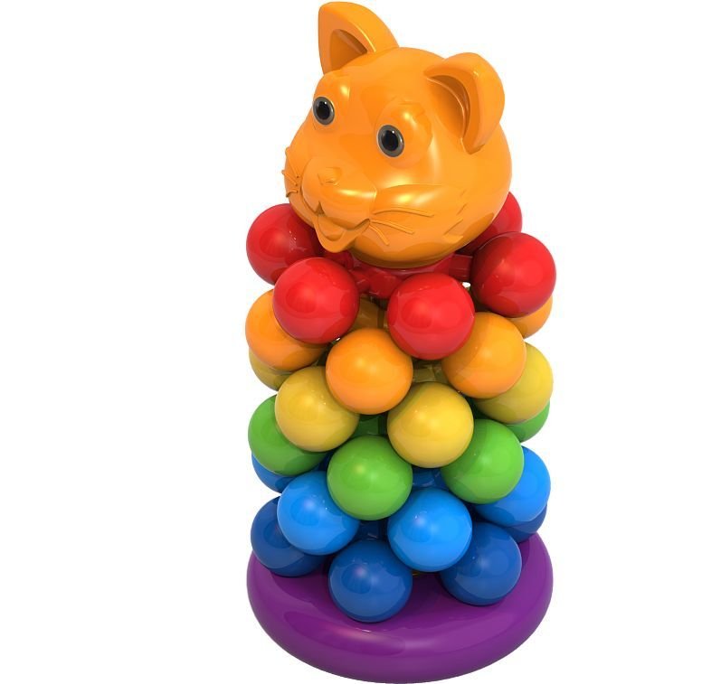 

Развивающая игрушка Нордпласт Пирамида. Кот 428
