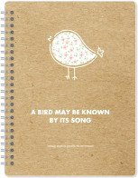 Общая тетрадь InFolio Bird N1200 (96л, клеткакоричневыйбелый)