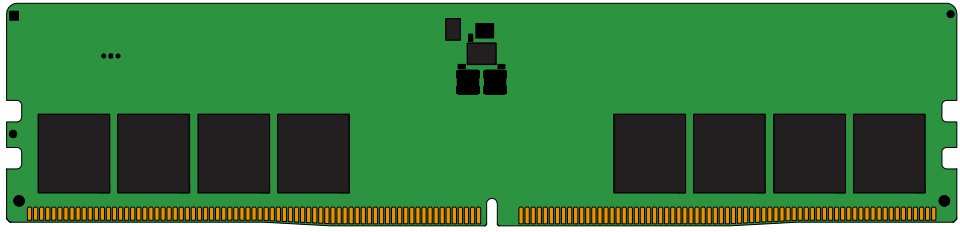 

Оперативная память Kingston ValueRAM 32ГБ DDR5 4800МГц KVR48U40BD8-32