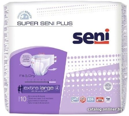 Подгузники для взрослых Seni Super Plus XL (10 шт)