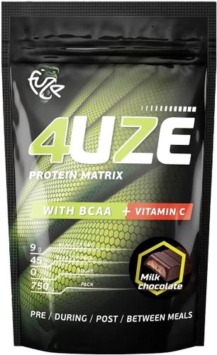 Протеин комплексный Pureprotein Fuze 4uze + BCAA (750г, молочный шоколад)