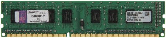 

Оперативная память Kingston ValueRAM 2GB DDR3 PC3-12800 (KVR16N11/2)