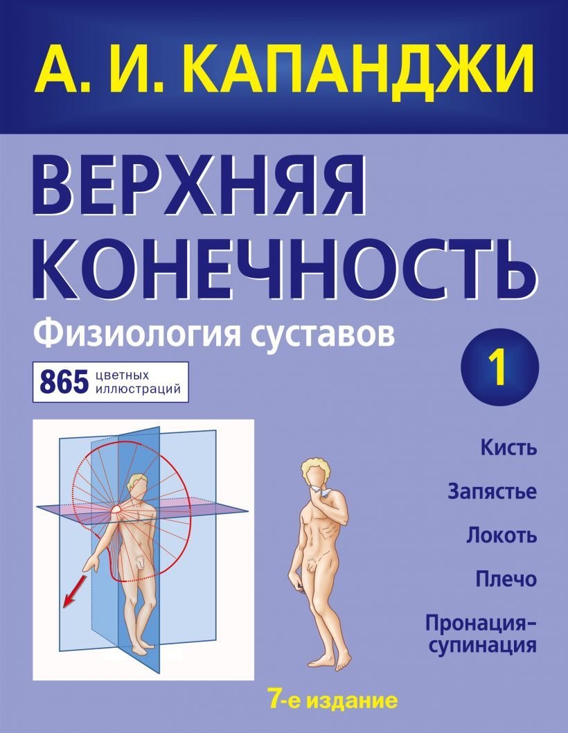 

Книга издательства Эксмо. Верхняя конечность. Физиология суставов (обновленное издание) (Капанджи Адальберт И.)