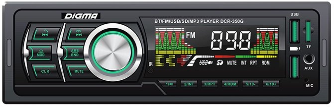

USB-магнитола Digma DCR-350G