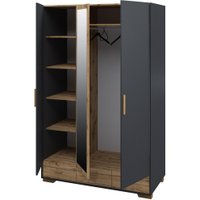 Шкаф распашной Неман мебель Сканди МН-036-33 (1) (дуб вотан/графит)