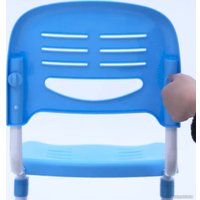 Парта Растущая мебель B204 + стул + выдвижной ящик + подставка для книг + светильник (голубой/белый) в Витебске