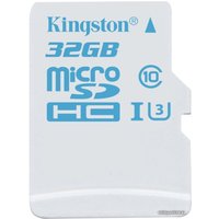 Карта памяти Kingston microSDHC (Class 10) U3 32GB [SDCAC/32GBSP]