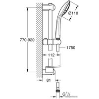 Душевой гарнитур  Grohe Euphoria 110 Mono [27267001]