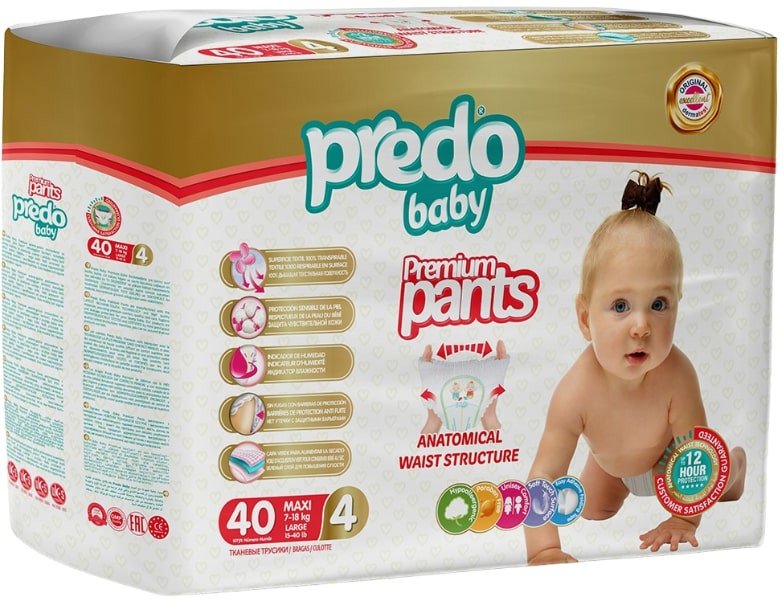 

Трусики-подгузники Predo Baby Pants №4 7-18 кг (40 шт)