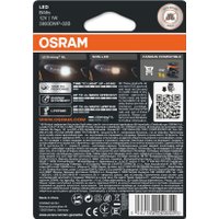 Светодиодная лампа Osram T4W LEDriving White 2шт