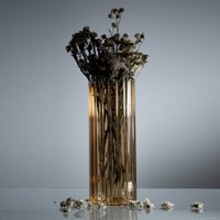 Ваза Элетех Тубо 8x20 4840900079 (рифленый янтарный)