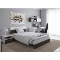 Кровать PROxSON Milton 80x200 (белый/дуб кантербери)