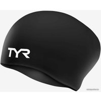 Шапочка для плавания TYR Long Hair Wrinkle-Free Silicone Cap LCSL/001 (черный)