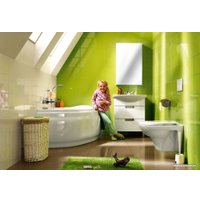 Ванна Cersanit Joanna 140x90 R (с ножками и экраном)