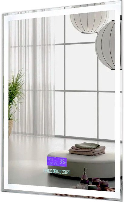Пекам Зеркало Greta 80x120 greta-80x120MP (с подсветкой, с многофункциональной панелью, подогревом)