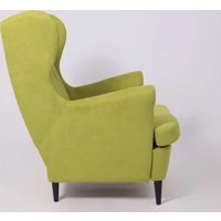 Интерьерное кресло Делком40 Prince (Green зеленый/черные опоры)