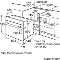 Электрический духовой шкаф Bosch HBG34B520