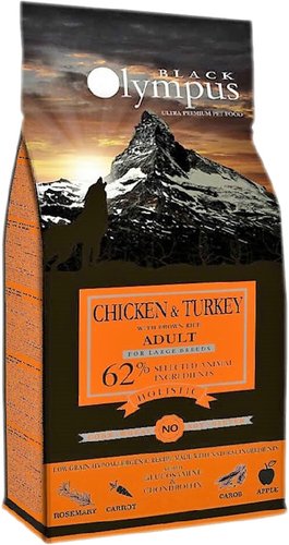 Сухой корм для собак Black Olympus Adult Large Breeds Chicken & Turkey (для крупных пород с курицей и индейкой) 12 кг