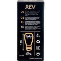 Лампа с гирляндой Rev Винтаж Copper Wire ST64 E27 2 Вт RGB 32447 8