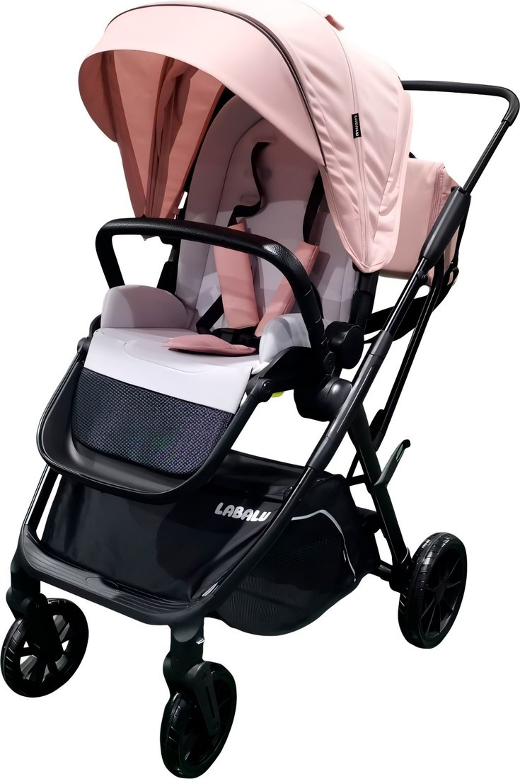 

Коляска прогулочная «книга» Labalu Wave Q7 (розовый)