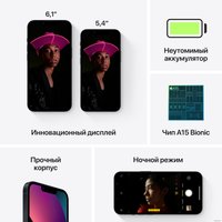 Телефон Apple iPhone 13 mini 128GB (темная ночь)