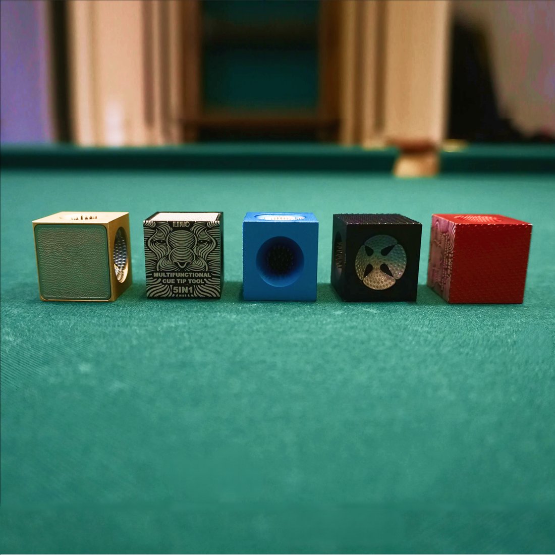 

Инструмент для обработки наклейки кия Start Billiards 5в1 SBFXMSQ-3 (синий)