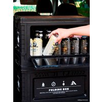 Органайзер для хранения Happy Home складной со столиком HH-012 60 л (черный)