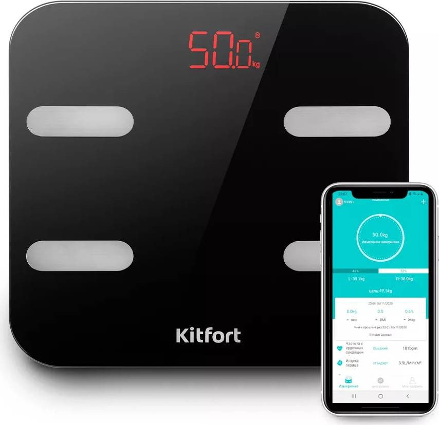 Умные напольные весы Kitfort KT-806
