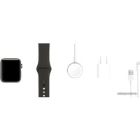 Умные часы Apple Watch Series 3 LTE 42 мм (серый керамический/черный)