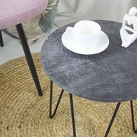 Журнальный столик Sheffilton SHT-CT27-2 (мокрый асфальт/черный муар)