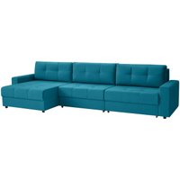 Угловой диван Mio Tesoro Манчестер 292 1.5ек-1.5ек-1.5пф (1102 аквамарин)