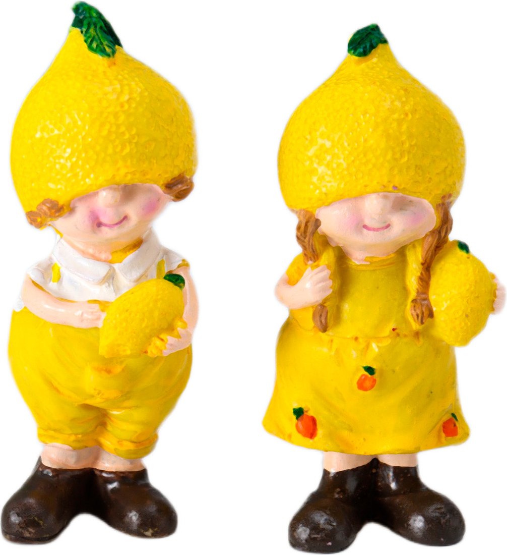 Набор статуэток Sima-Land Малыши-лимончики 10954768 (2шт)
