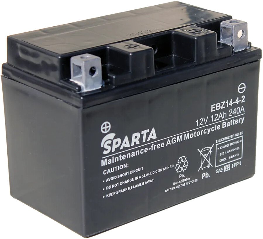 

Мотоциклетный аккумулятор Sparta EBZ14-4-2,YTZ12S,YTZ14S (12 А·ч)