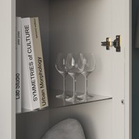 Шкаф-витрина НК-Мебель Stern ШКВ-1 72678280 (белый)