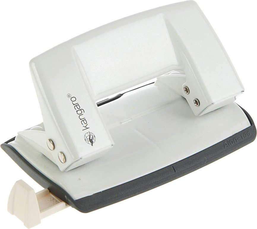 

Дырокол Kangaro Aion-10G Metallic White 10 л (белый металлик)