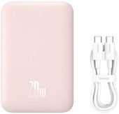 Magnetic Mini Wireless Fast Charge Power Bank 10000mAh 20W (розовый)