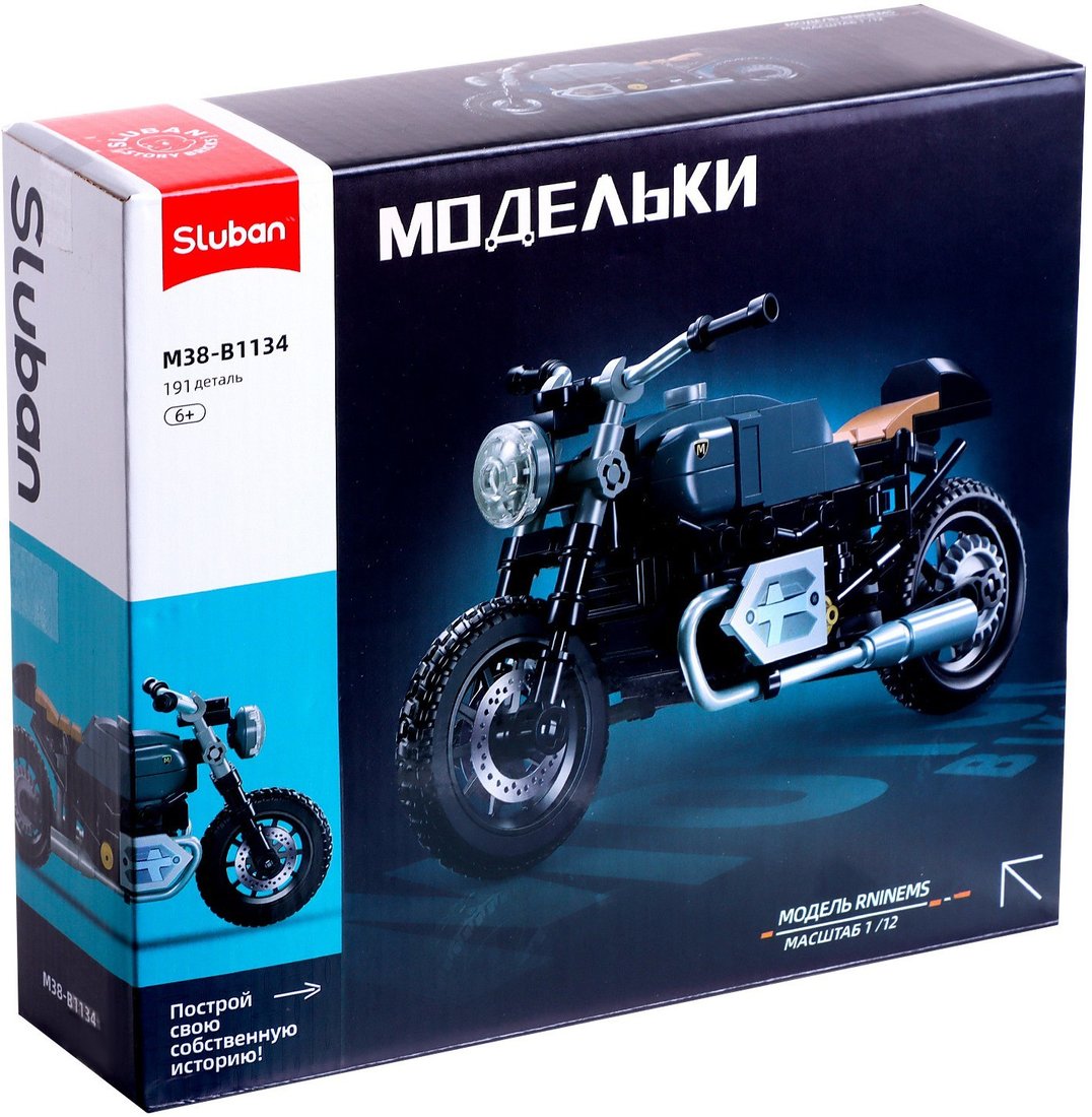 

Конструктор Sluban Модельки. Ретро мотоцикл M38-B1134