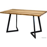 Кухонный стол Buro7 Уиллис 110 (классика, дуб натуральный/черный)