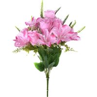Искусственный букет KlrBy Розы и альстромерии СН18роз