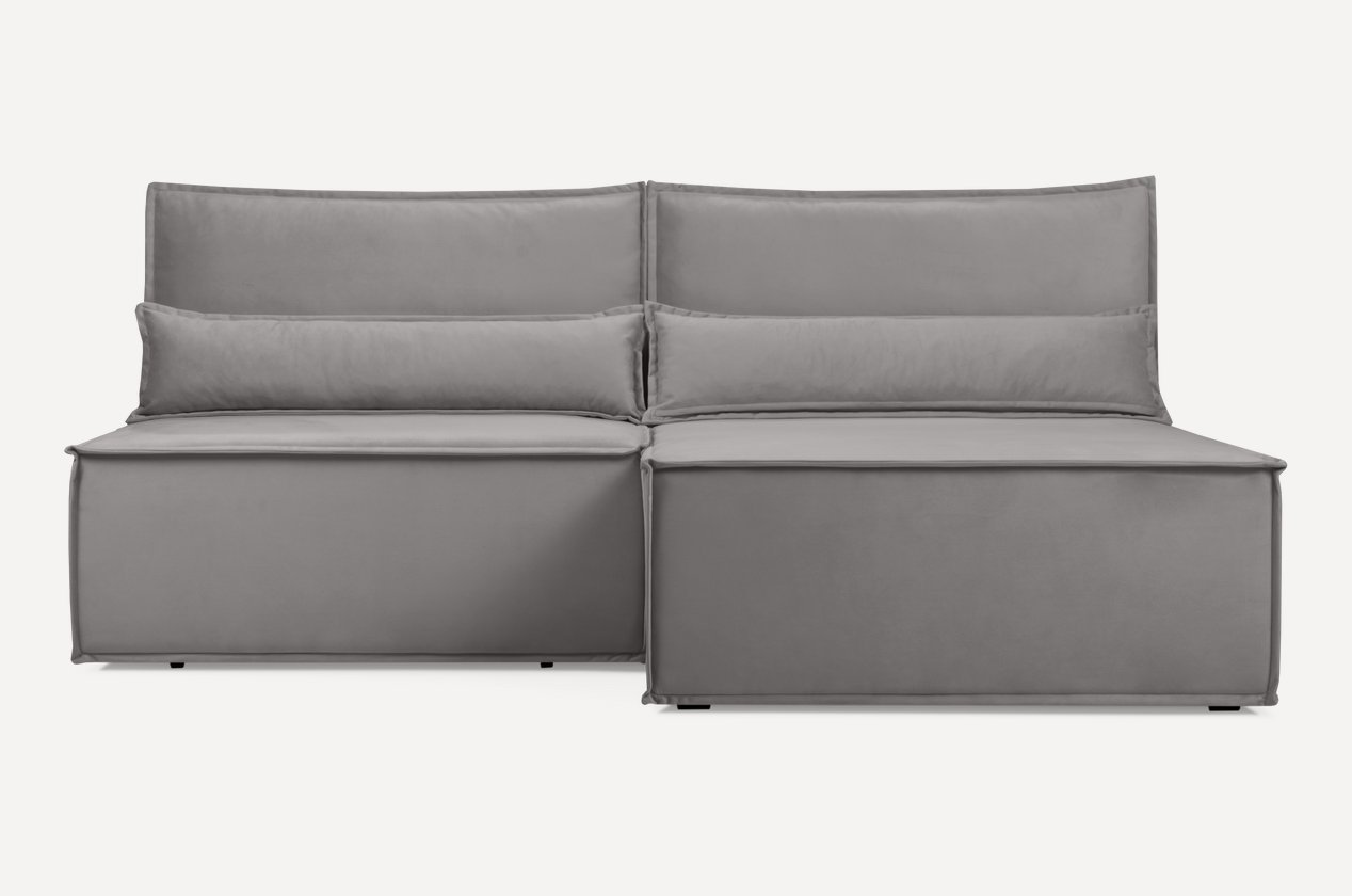 

Угловой диван Divan Стаус Velvet Smoke 260039 (серый)