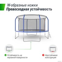 Батут Unix Line Supreme Basic 12 ft (blue)