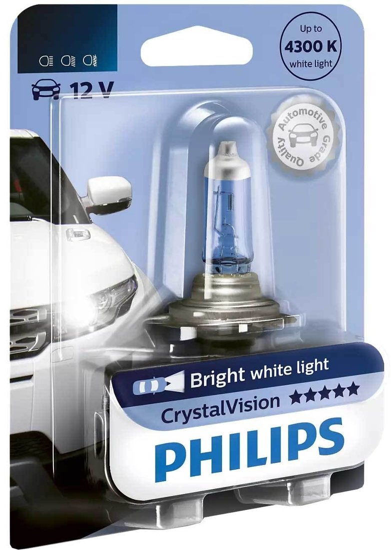 

Галогенная лампа Philips H3 CrystalVision Blister 1шт